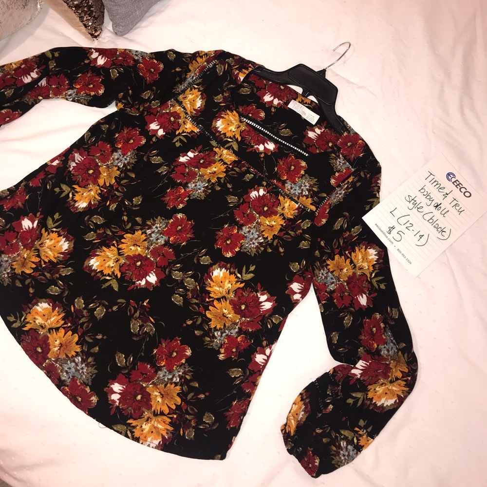 💜 5 for $30  Time and Tru baby doll style top